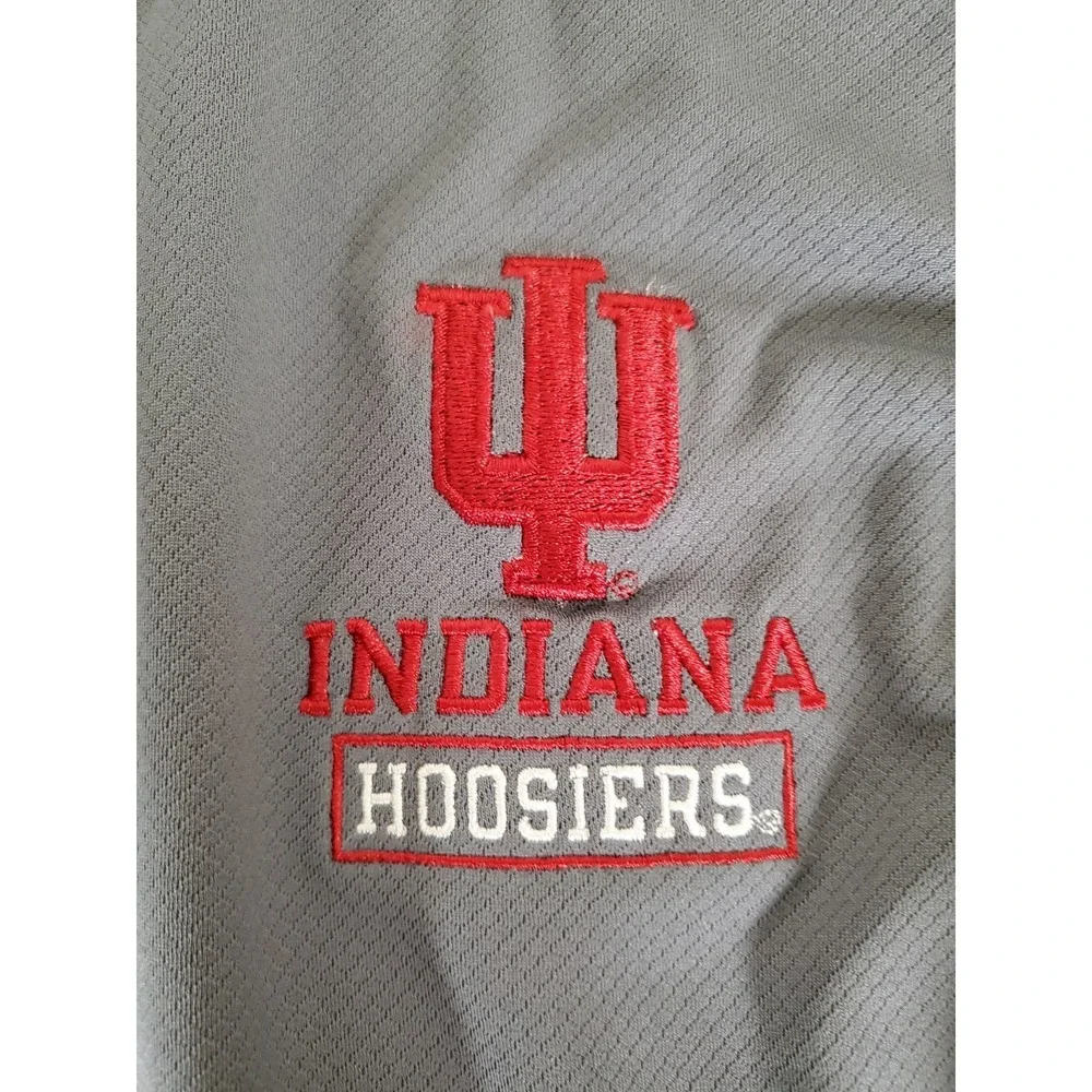 Champion Indiana Hoosiers NCAA Quarter Zip Gray Men's Large  NWT